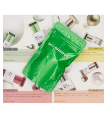Cola SKY para Extensão de Cílios – 5ml | Secagem Super Rápida 1-2s, Original da Coreia com Selo de Segurança