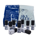 Kit com 5 ou 10 Frascos de Cola SKY S+ para Extensão de Cílios – 5ml | Secagem Rápida, Original da Coreia