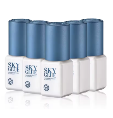 Kit com 5 ou 10 Frascos de Cola SKY S+ para Extensão de Cílios – 5ml | Secagem Rápida, Original da Coreia