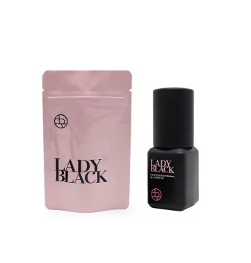 Cola Lady Black para Extensão de Cílios – 5ml | Secagem Rápida, Profissional e Original da Coreia