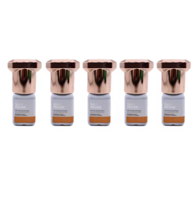 Kit com 5 Frascos de Cola SKY Rose para Extensão de Cílios – 5ml | Secagem Rápida (1s), Original da Coreia