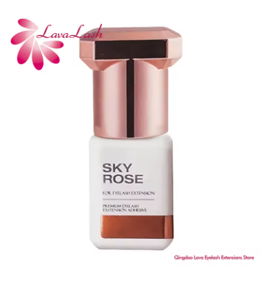 Kit com 5 Frascos de Cola SKY Rose para Extensão de Cílios – 5ml | Secagem Rápida (1s), Original da Coreia